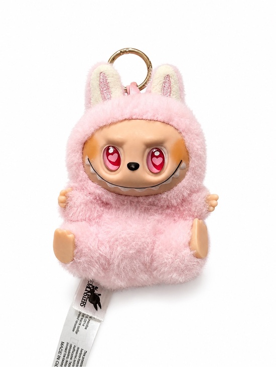 Other - Plush Pink Bunny Labubu Keychain Pet Toy Charm